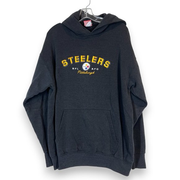 NFL Other - Vintage Y2K Pittsburgh Steelers Embroidered Football Sweatshirt Gray NFL AFC